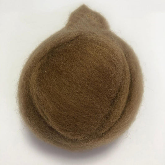 Needle Felting Wool Roving Khaki 66s Merino Wool Roving For Felting Needle Felting Supplies