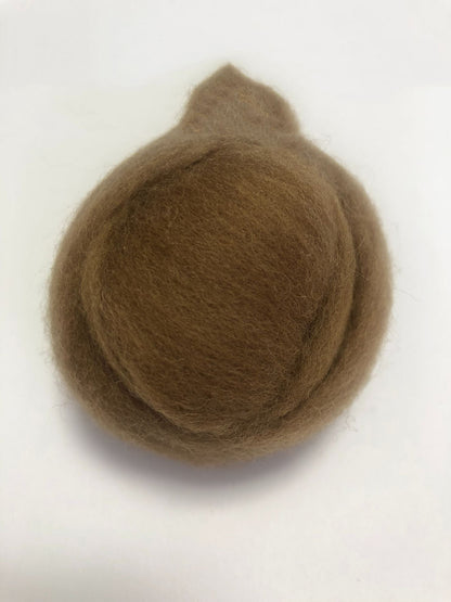 Needle Felting Wool Roving Khaki 66s Merino Wool Roving For Felting Needle Felting Supplies