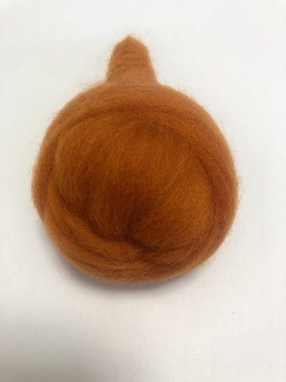 Needle Felting Wool Roving Yellow Brown 66s Merino Wool Roving For Felting Needle Felting Supplies