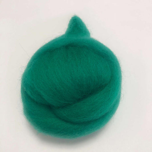 Needle Felting Wool Roving Neptune Green 66s Merino Wool Roving For Felting Needle Felting Supplies