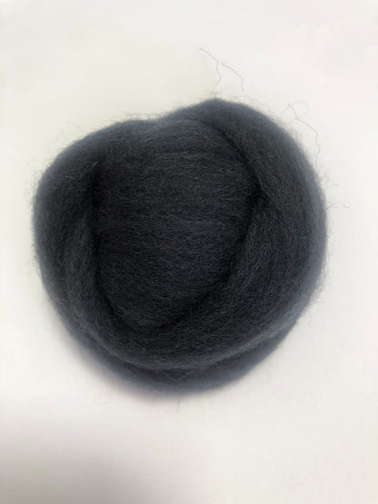 Needle Felting Wool Roving Blue Gray 66s Merino Wool Roving For Felting Needle Felting Supplies