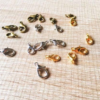 Needle felting supplies 30 pcs of plated clasp zinc alloy clasp parrot clasps gold lobster clasp