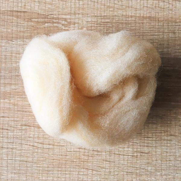 Needle felted supplies wool felting Yellow wool Roving for felting short fabric