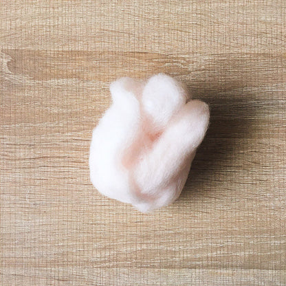 Needle felted wool felting White skin wool Roving for felting supplies short fabric easy felt