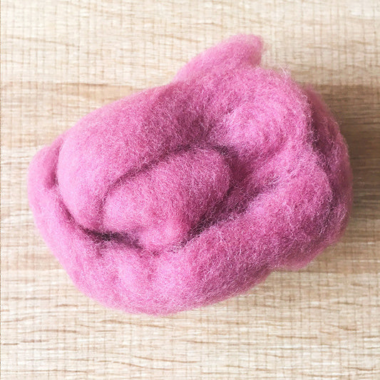 Needle felted wool felting lilac purple wool Roving for felting supplies short fabric easy felt