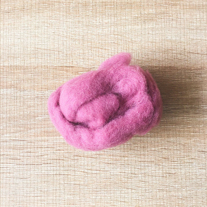 Needle felted wool felting lilac purple wool Roving for felting supplies short fabric easy felt