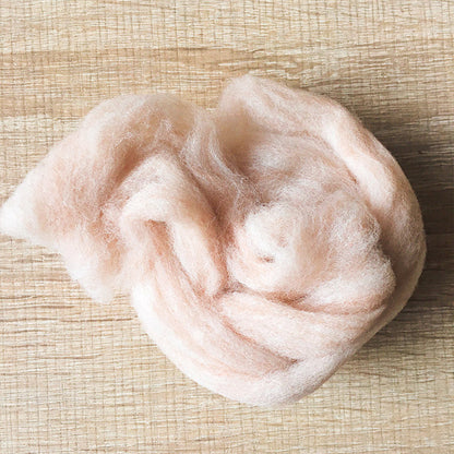 Needle felted wool felting mix latte wool Roving for felting supplies short fabric easy felt