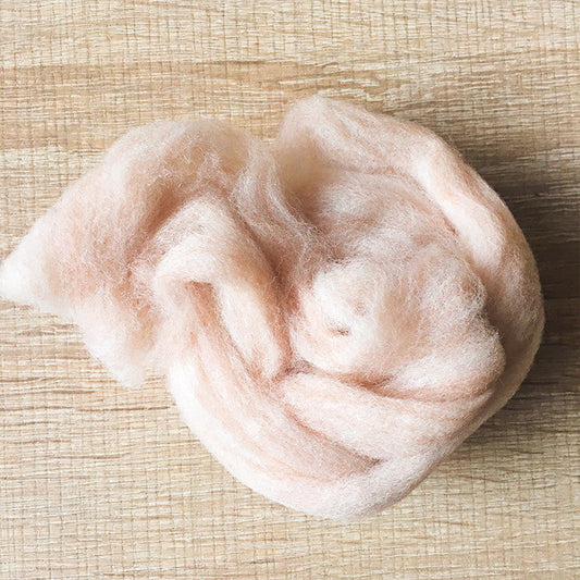 Needle felted wool felting mix latte wool Roving for felting supplies short fabric easy felt