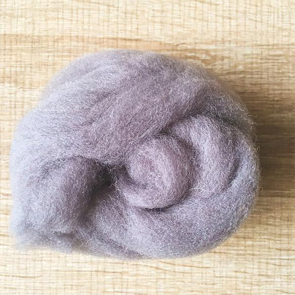 Needle felted supplies wool felting Gray wool Roving for felting short fabric