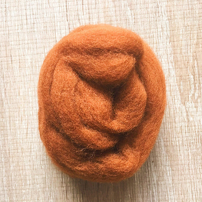 Needle felted wool felting older deer wool Roving for felting supplies short fabric easy felt