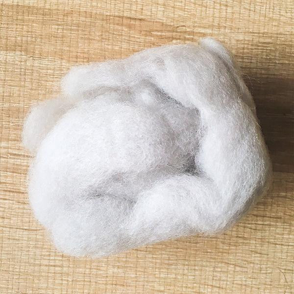 Needle felted supplies wool felting Gray wool Roving for felting short fabric