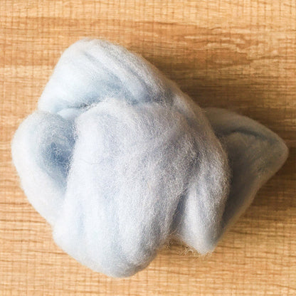 Needle felted wool felting ice blue wool Roving for felting supplies short fabric easy felt