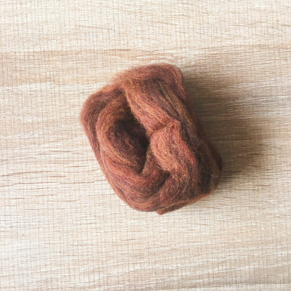 Needle felted wool felting mix nut wool Roving for felting supplies short fabric easy felt