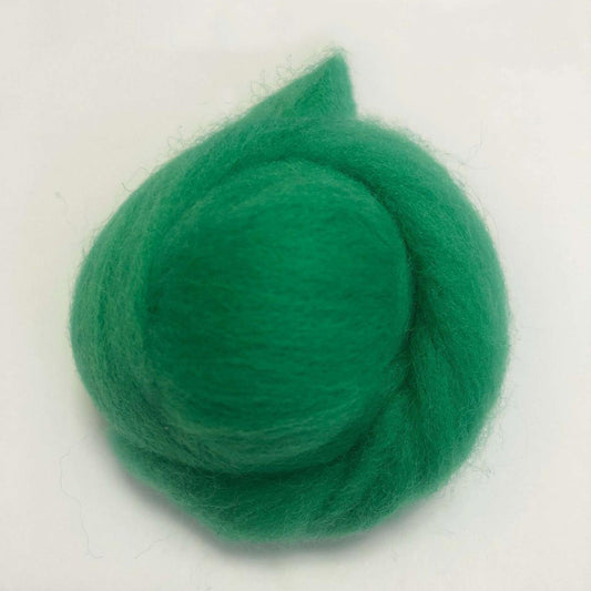 Needle Felting Wool Roving Iron Green 66s Merino Wool Roving For Felting Needle Felting Supplies