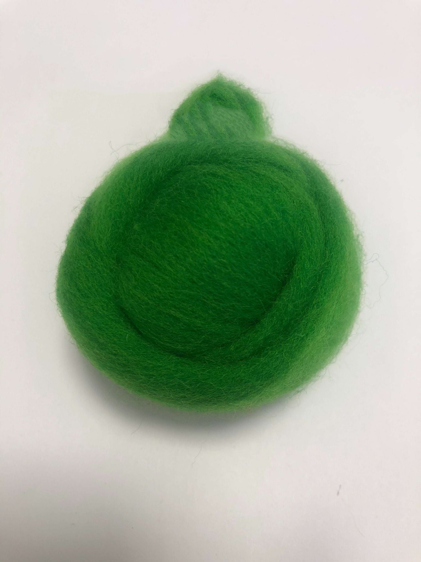 Needle Felting Wool Roving Green 66s Merino Wool Roving For Felting Needle Felting Supplies