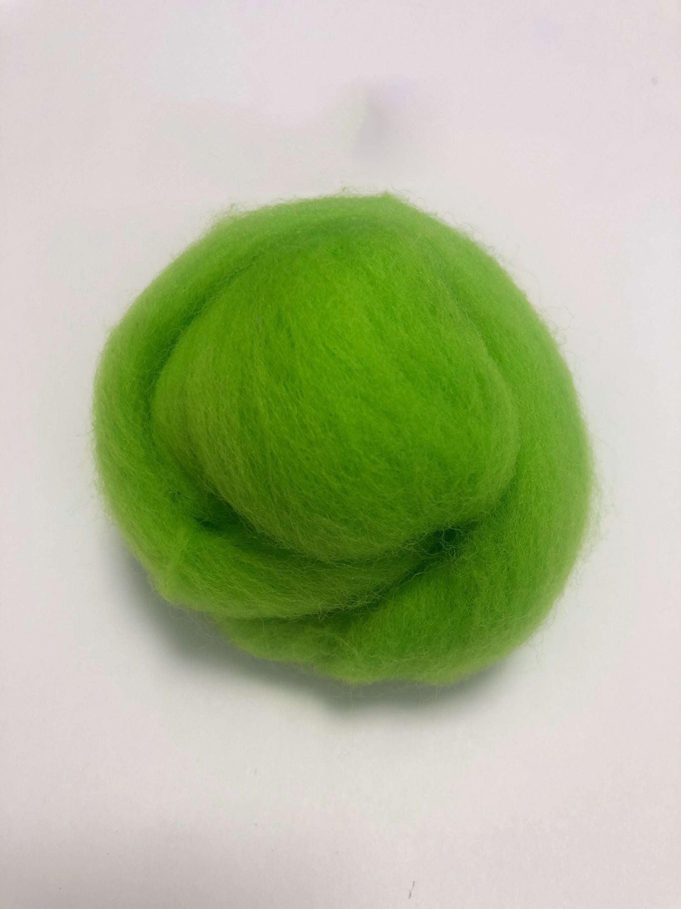 Needle Felting Wool Roving Vivid Green 66s Merino Wool Roving For Felting Needle Felting Supplies