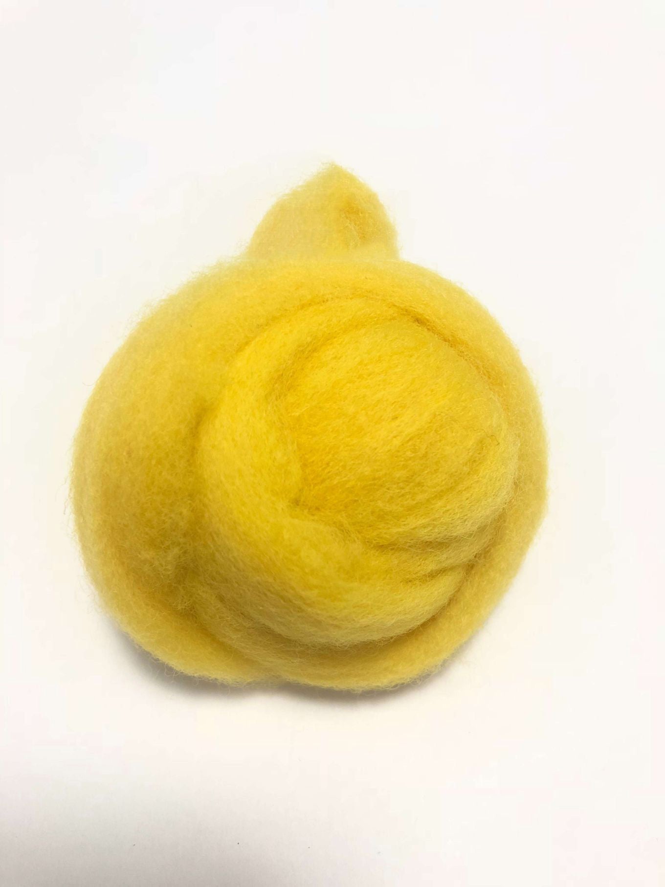 Needle Felting Wool Roving Grass Yellow 66s Merino Wool Roving For Felting Needle Felting Supplies