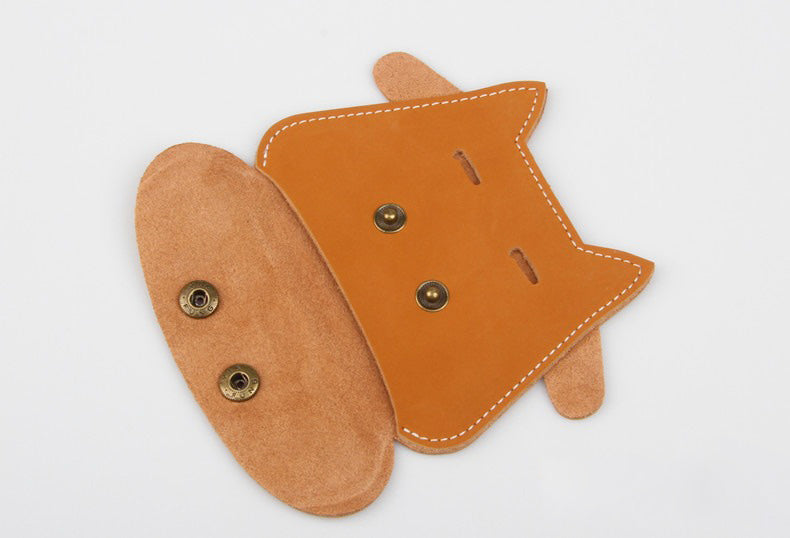 Red Leather Card Holder Kit DIY Leather Cow Coin Wallets Kit DIY Eco Leather Project DIY Leather Kit