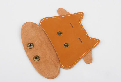 Red Leather Card Holder Kit DIY Leather Cow Coin Wallets Kit DIY Eco Leather Project DIY Leather Kit