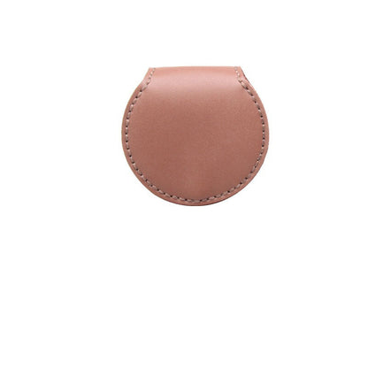 Pink Leather Coin Pouch Kit DIY Leather Round Coin Wallets Kit DIY Eco Leather Project DIY Leather Kit