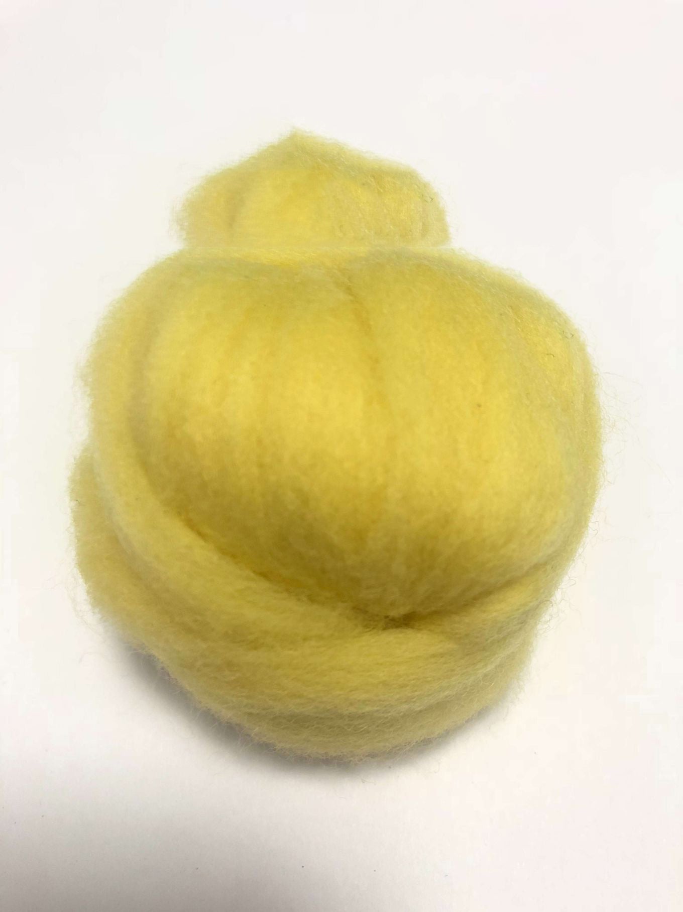 Needle Felting Wool Roving Lemon Yellow 66s Merino Wool Roving For Felting Needle Felting Supplies