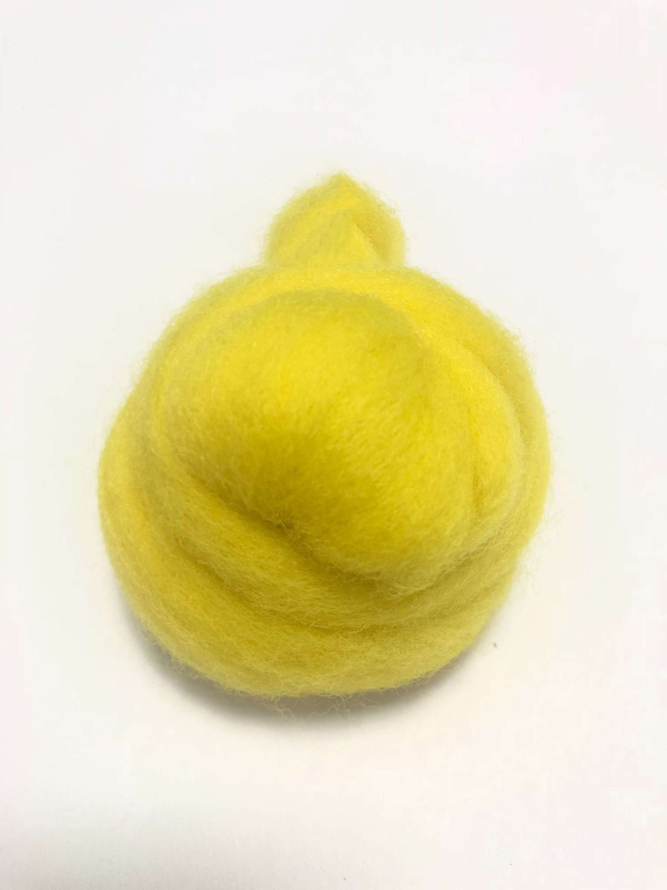 Needle Felting Wool Roving Fresh Yellow 66s Merino Wool Roving For Felting Needle Felting Supplies