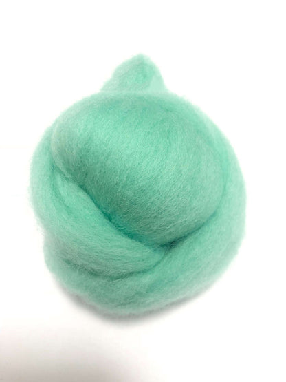 Needle Felting Wool Roving Water Blue 66s Merino Wool Roving For Felting Needle Felting Supplies