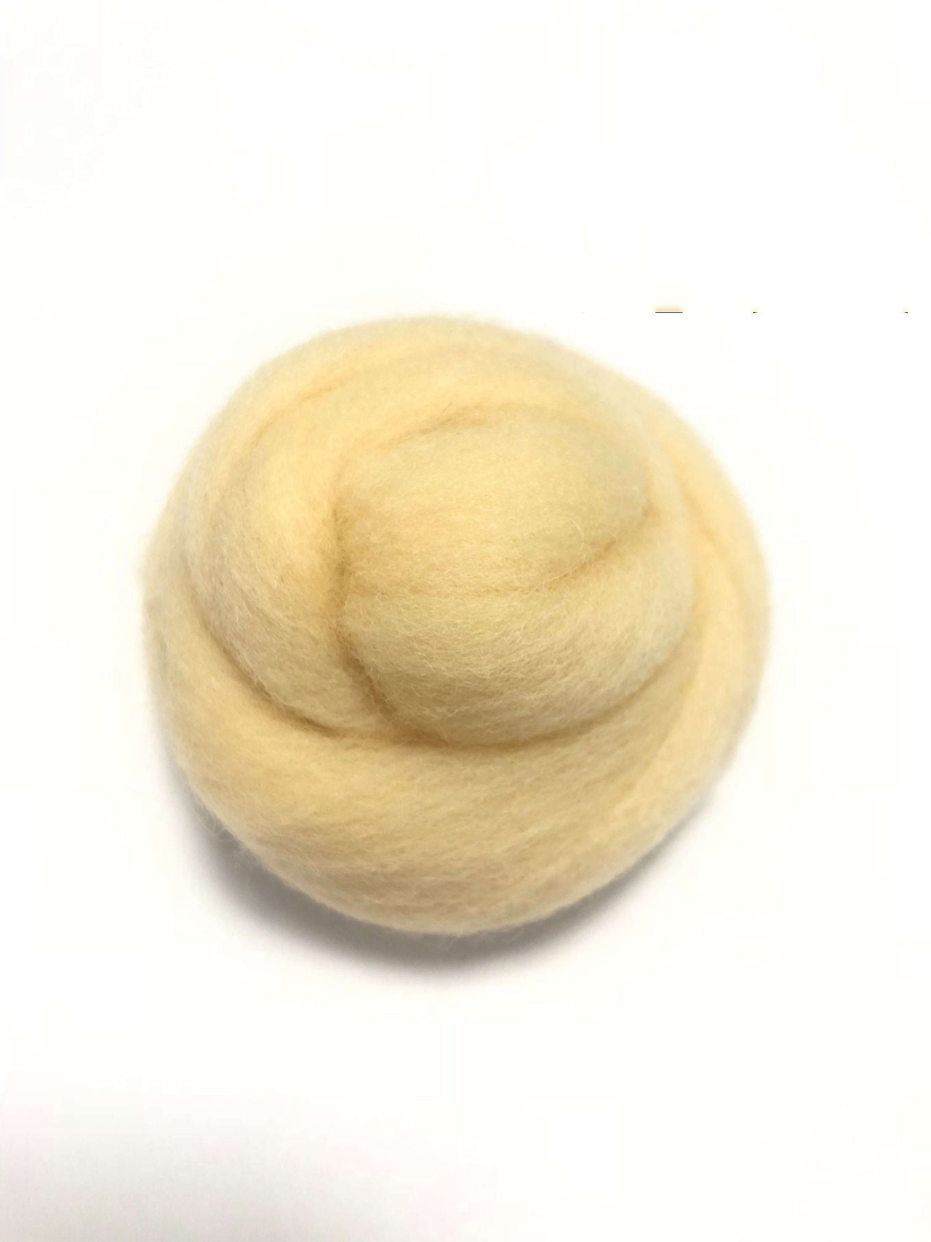 Needle Felting Wool Roving Soy Yellow 66s Merino Wool Roving For Felting Needle Felting Supplies