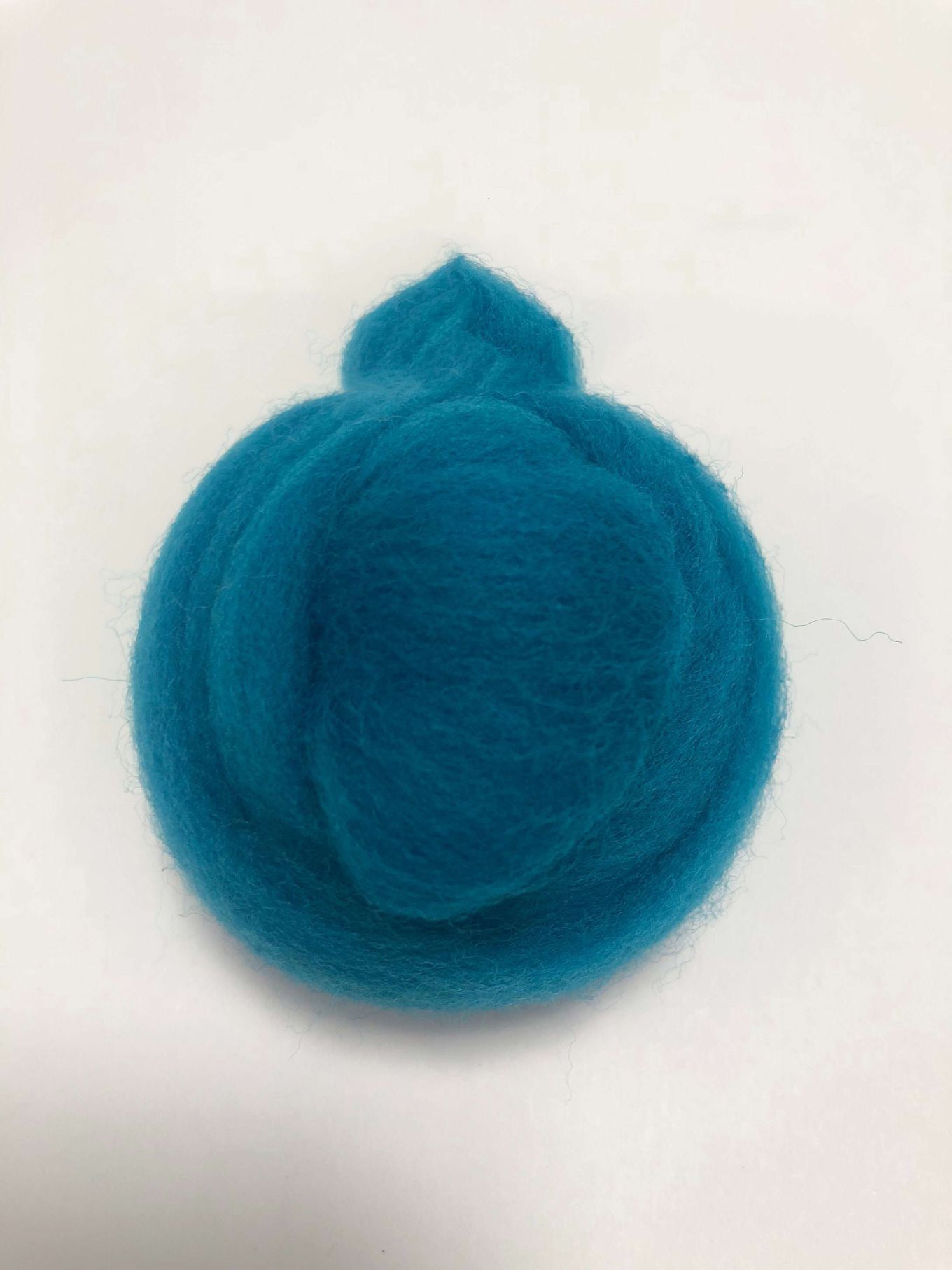 Needle Felting Wool Roving Sea Blue 66s Merino Wool Roving For Felting Needle Felting Supplies