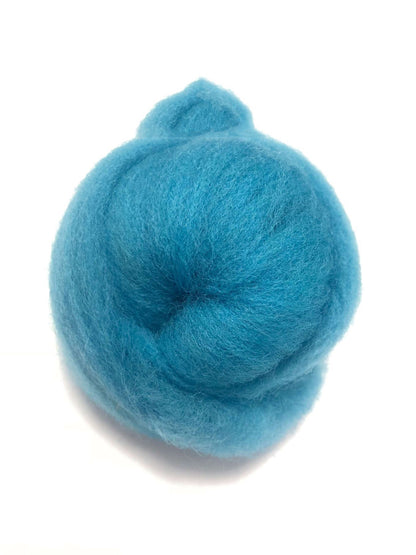 Needle Felting Wool Roving Blue 66s Merino Wool Roving For Felting Needle Felting Supplies