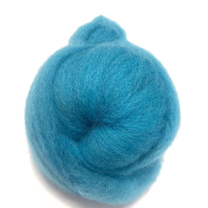 Needle Felting Wool Roving Blue 66s Merino Wool Roving For Felting Needle Felting Supplies