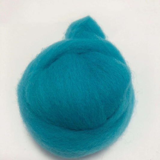 Needle Felting Wool Roving Peacock Blue 66s Merino Wool Roving For Felting Needle Felting Supplies