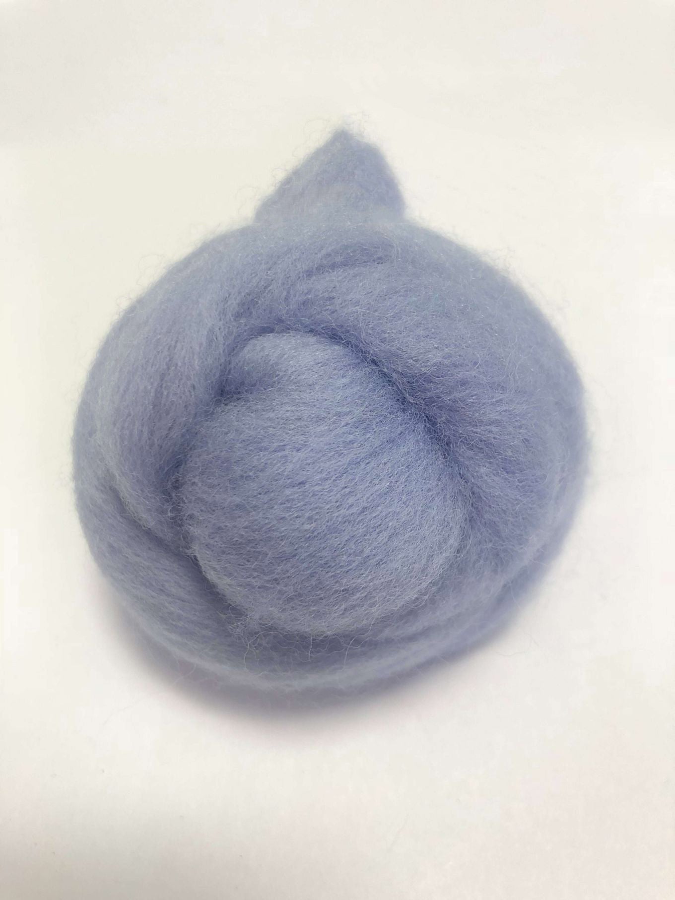 Needle Felting Wool Roving Light Blue Purple 66s Merino Wool Roving For Felting Needle Felting Supplies