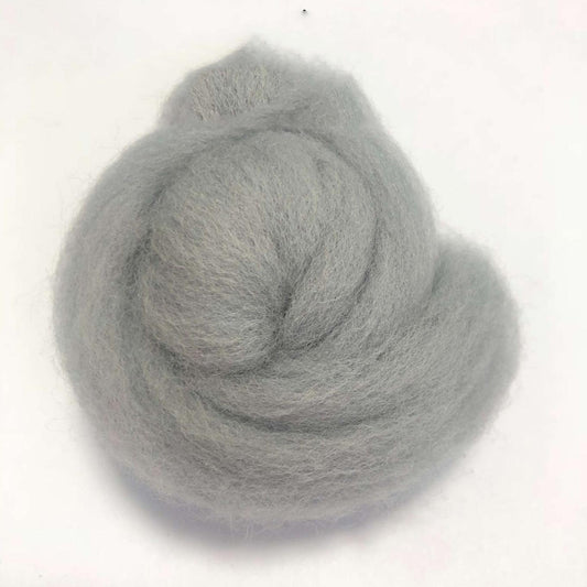 Needle Felting Wool Roving Light Gray 66s Merino Wool Roving For Felting Needle Felting Supplies