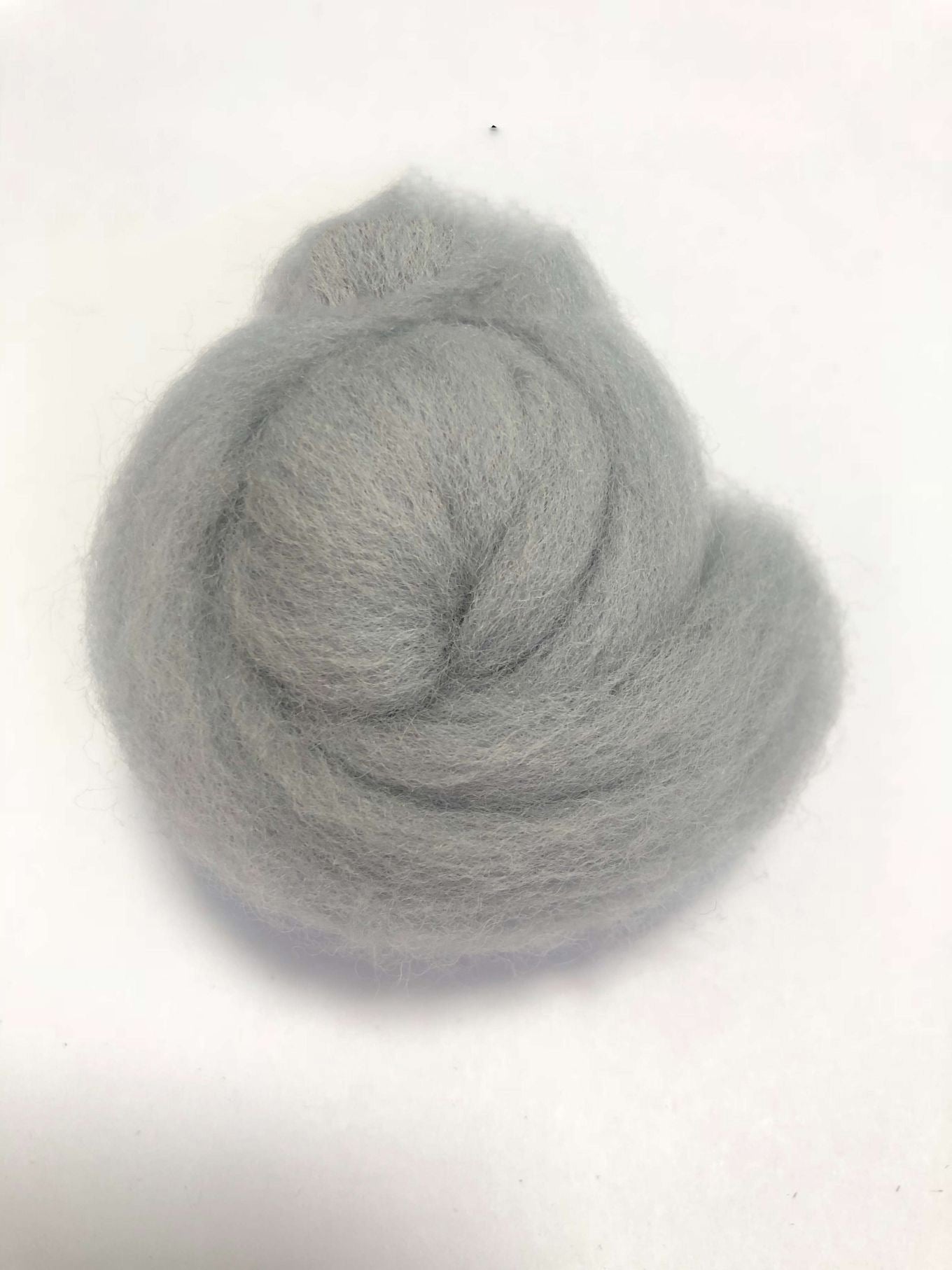 Needle Felting Wool Roving Light Gray 66s Merino Wool Roving For Felting Needle Felting Supplies