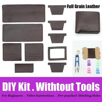 DIY Leather Wallet Kits DIY Leather Project DIY Leather Billfold DIY Leather Womens Wallet Kit