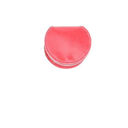 Pink Leather Coin Pouch Kit DIY Leather Round Coin Wallets Kit DIY Eco Leather Project DIY Leather Kit