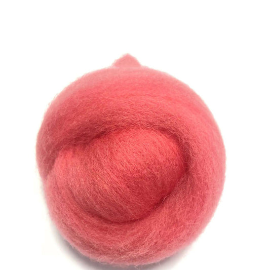 Needle Felting Wool Roving Hot Pink 66s Merino Wool Roving For Felting Needle Felting Supplies