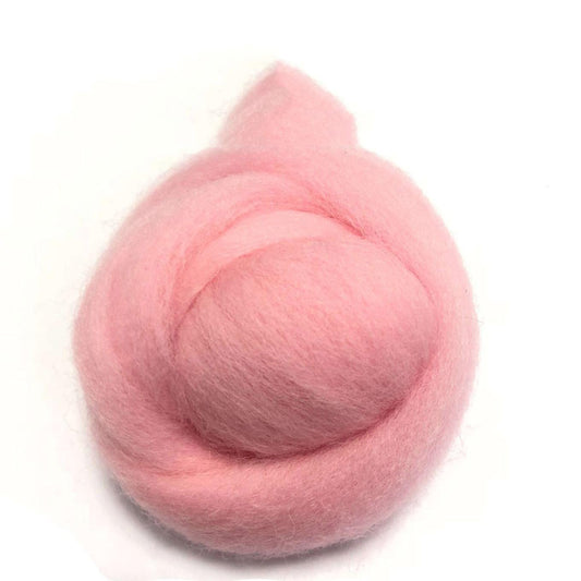 Needle Felting Wool Roving Peach Pink 66s Merino Wool Roving For Felting Needle Felting Supplies