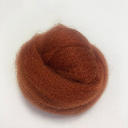 Needle Felting Wool Roving Dark Brown 66s Merino Wool Roving For Felting Needle Felting Supplies