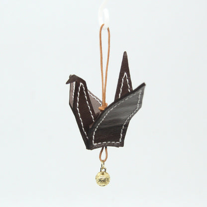 Cute DIY Leather Paper Crane Kit DIY Blue Sheepskin Project DIY Leather Paper Crane Charm Kit