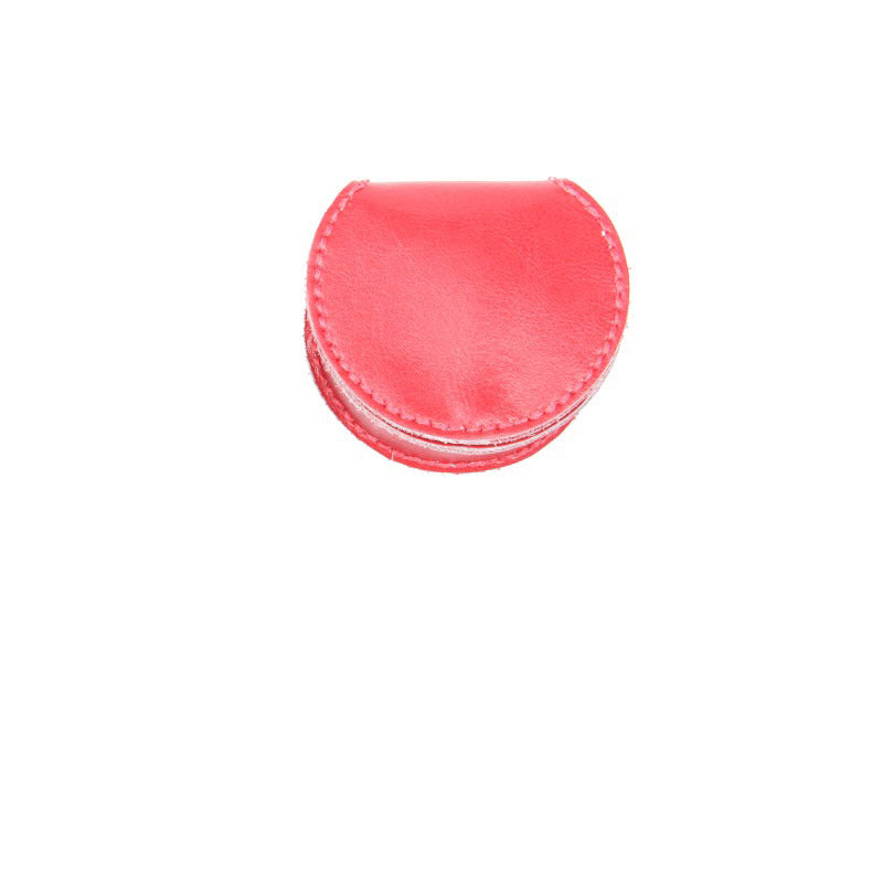 Pink Leather Coin Pouch Kit DIY Leather Round Coin Wallets Kit DIY Eco Leather Project DIY Leather Kit