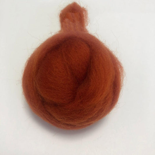 Needle Felting Wool Roving Rome Brown 66s Merino Wool Roving For Felting Needle Felting Supplies