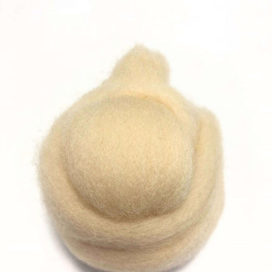 Needle Felting Wool Roving Light Beige 66s Merino Wool Roving For Felting Needle Felting Supplies