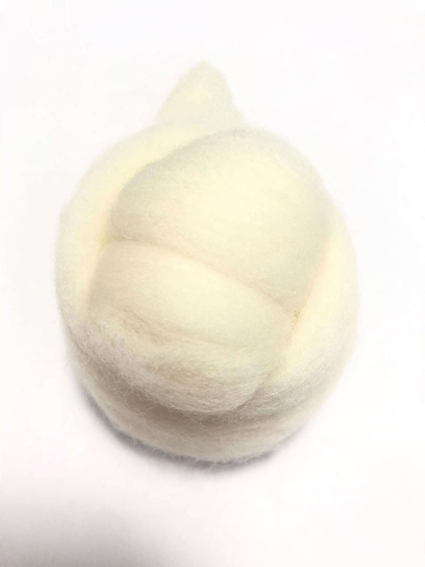 Needle Felting Wool Roving White 66s Merino Wool Roving For Felting Needle Felting Supplies