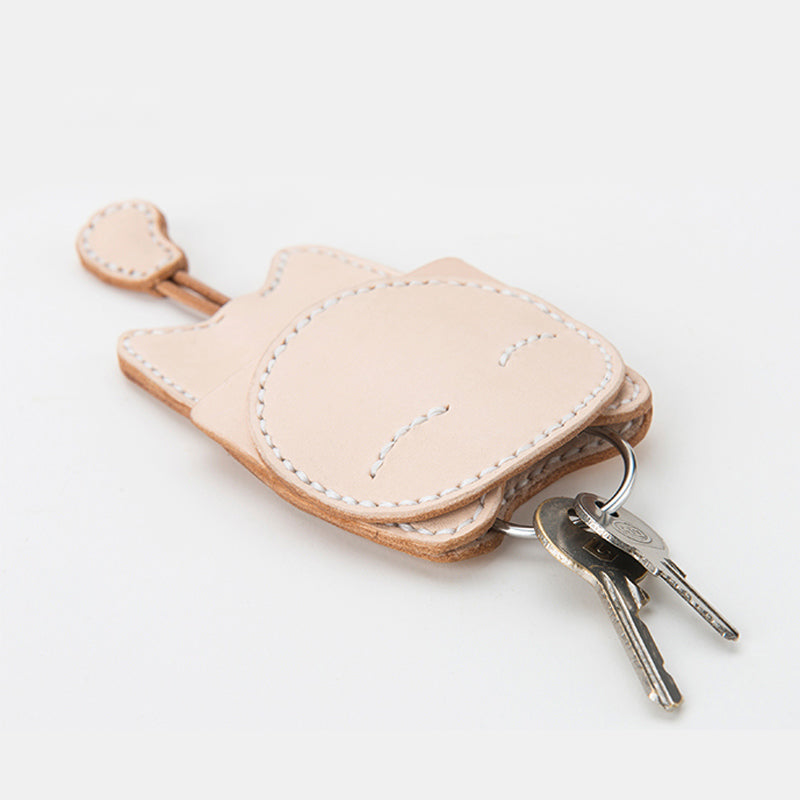 Leather Pattern Leather Keychain Pattern Cute Cat Keyring Leather Craft Pattern Leather Templates