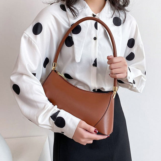 Cute Leather Pattern Womens Leather Baguette Shoulder Bag Pattern Baguette Handbag Leather Craft Pattern