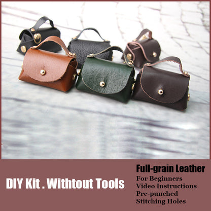 DIY Leather Pouch Kits DIY Leather Projects DIY Leather Mini HandBag Kit DIY Leather Coin Pouch Kit