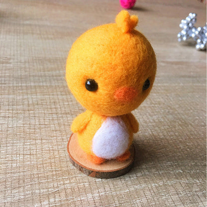 Handmade Needle felted cat felting kit project Animals chicken cute for beginners starters