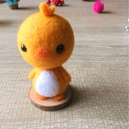 Handmade Needle felted cat felting kit project Animals chicken cute for beginners starters